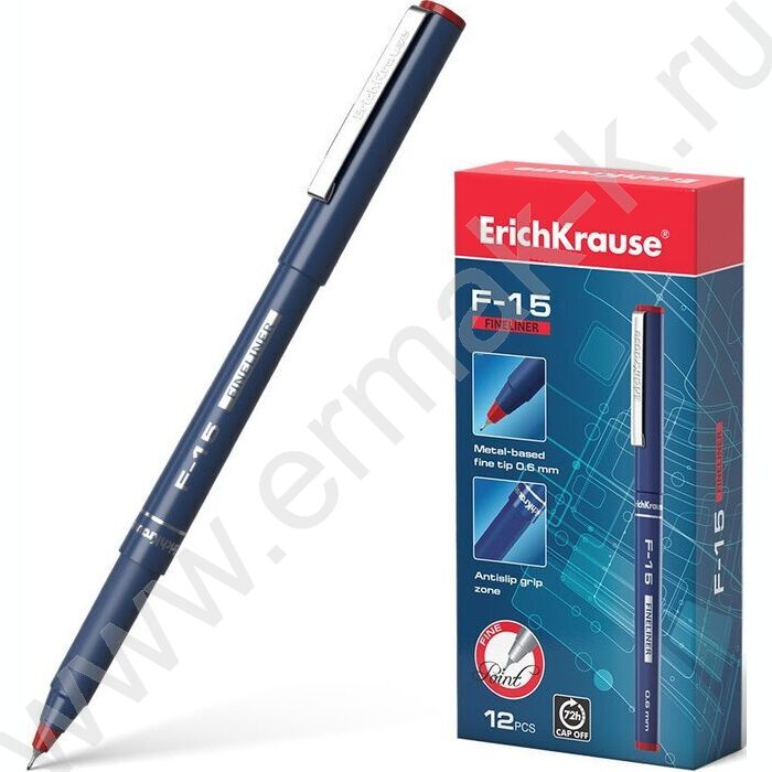 Ручка кап. F-15 красная 0,6мм | Фото 2