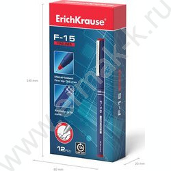 Ручка кап. F-15 красная 0,6мм | Фото 5