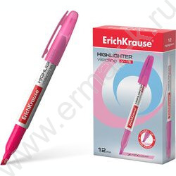 Текстовыделитель /розовый/ 4мм косой Visioline V-15 Neon  | Фото 2