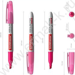 Текстовыделитель /розовый/ 4мм косой Visioline V-15 Neon  | Фото 4