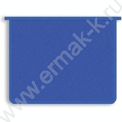 Папка д/тетрадей А4 пластик молния сверху синяя | Фото 1