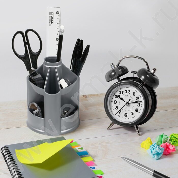 Подставка д/каранд. и ручек Mini Desk серый ML | Фото 4