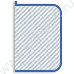 Папка д/тетрадей А5 пластик молния вокруг прозр. пластик синяя б/цв | Фото 1