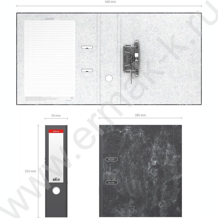 Файл 70мм мраморный разборный Эконом серый | Фото 4