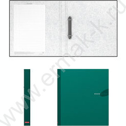 Папка 2 кольца Work Inside ламинир. зеленая | Фото 2