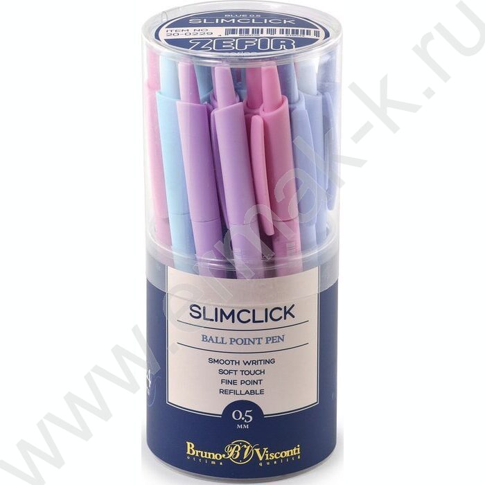 Ручка шар авт SlimClick.Zefir синяя 0,5мм | Фото 5