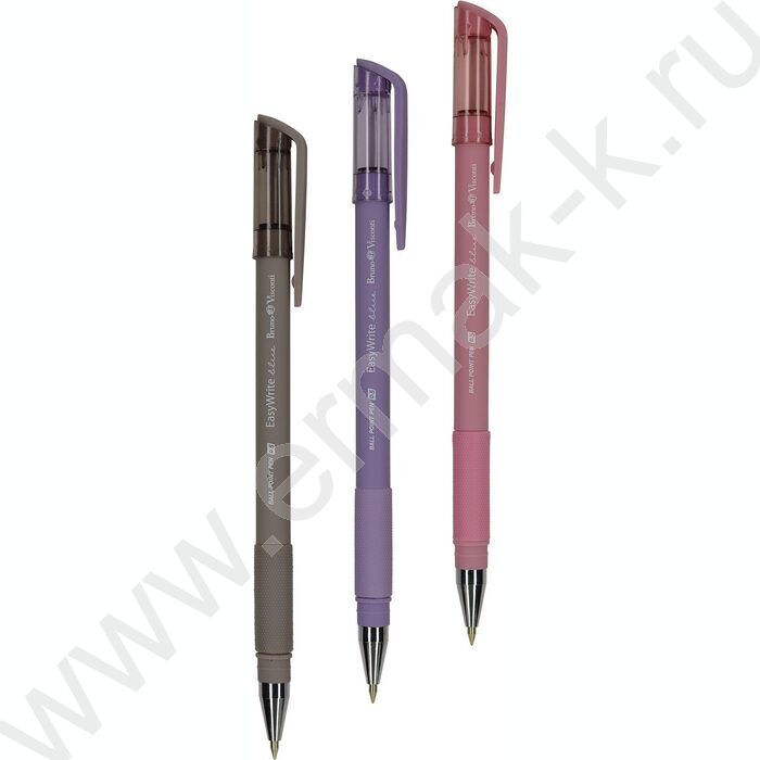 Ручка шар EasyWrite.Rio синяя 0,5мм /антискольз.корпус/резин.держ/мет.након/5цв.корпуса | Фото 1