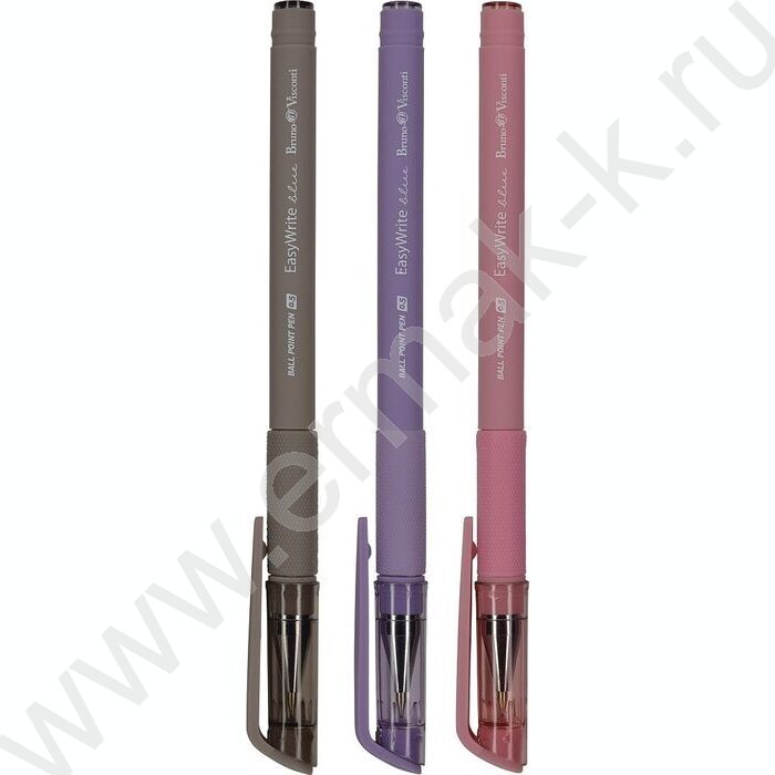 Ручка шар EasyWrite.Rio синяя 0,5мм /антискольз.корпус/резин.держ/мет.након/5цв.корпуса | Фото 2