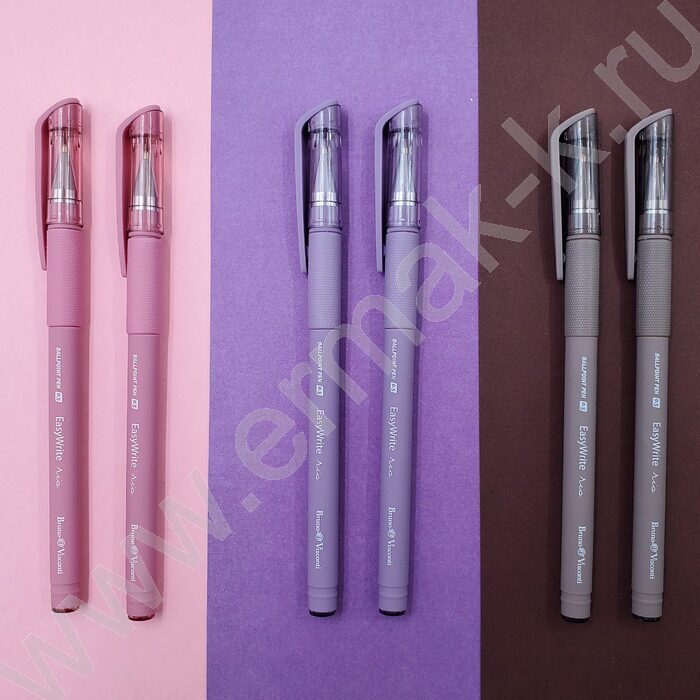 Ручка шар EasyWrite.Rio синяя 0,5мм /антискольз.корпус/резин.держ/мет.након/5цв.корпуса | Фото 6