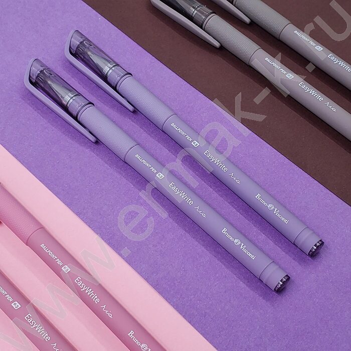 Ручка шар EasyWrite.Rio синяя 0,5мм /антискольз.корпус/резин.держ/мет.након/5цв.корпуса | Фото 7