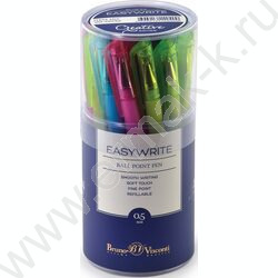 Ручка шар EasyWrite.Creative синяя 0,5мм /антискольз.корпус/резин.держ/мет.након/5цв.корпуса | Фото 5