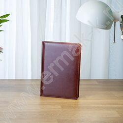 Ежедневник н/дат А5 136л Sidney Nebraska коричневый/золотой обрез,ляссе,линейка | Фото 6