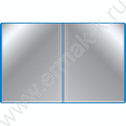 Папка  40 файлов синяя 0,65мм карман торцевой с бумажной вставкой | Фото 3