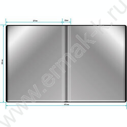 Папка  40 файлов черная 0,65мм карман торцевой с бумажной вставкой | Фото 4