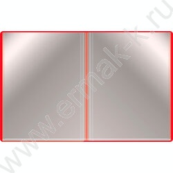 Папка  30 файлов красная 0,65мм карман торцевой с бумажной вставкой | Фото 3