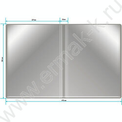 Папка  30 файлов серая 0,65мм карман торцевой с бумажной вставкой | Фото 4