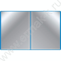 Папка  30 файлов синяя 0,65мм карман торцевой с бумажной вставкой | Фото 3