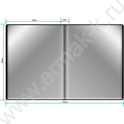 Папка  30 файлов черная 0,65мм карман торцевой с бумажной вставкой | Фото 4