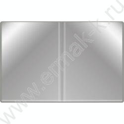 Папка  20 файлов серая 0,6мм карман торцевой с бумажной вставкой | Фото 3