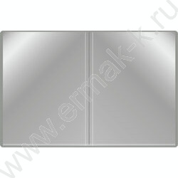 Папка  10 файлов серая 0,6мм карман торцевой с бумажной вставкой | Фото 3