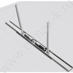 Папка с бок.пруж.скоросшивателем серая 0,7мм карман внутренний и торцевой | Фото 3