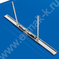 Папка с бок.пруж.скоросшивателем синяя 0,7мм карман внутренний и торцевой | Фото 3