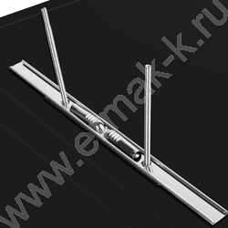 Папка с бок.пруж.скоросшивателем черная 0,7мм карман внутренний и торцевой | Фото 3