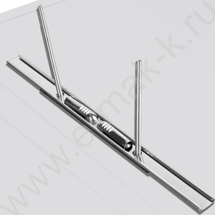 Папка с бок.пруж.скоросшивателем серая 0,5мм торц.наклейка | Фото 2