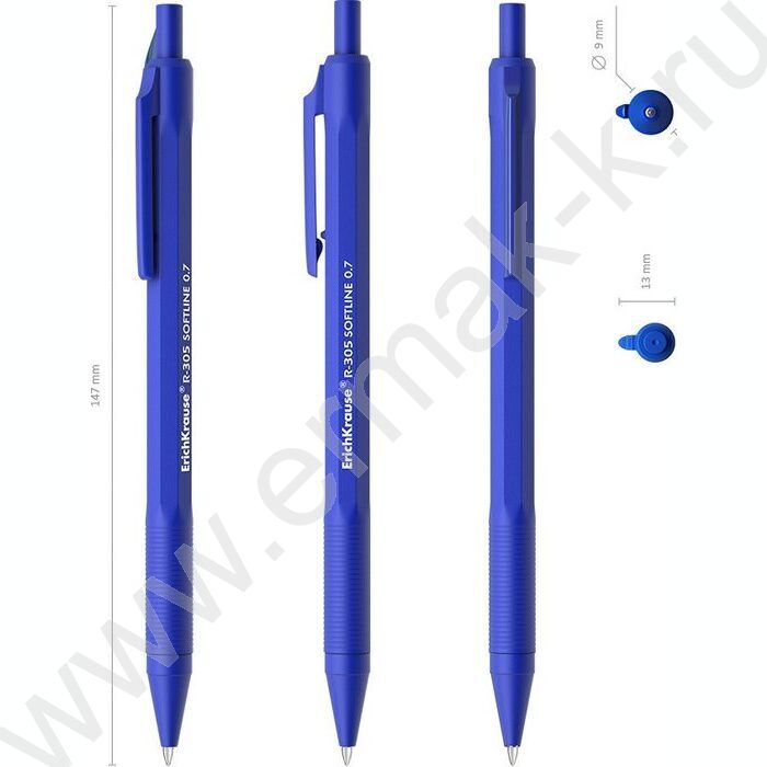 Ручка шар авт R-305 Matic Classic 0,7мм, синяя /корпус-синий | Фото 4