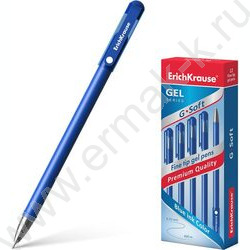 Ручка гелевая синяя 0,38мм  G-Soft Stick Classic | Фото 2