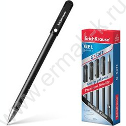 Ручка гелевая черная 0,38мм  G-Soft Stick Classic | Фото 2