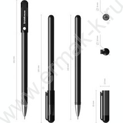 Ручка гелевая черная 0,38мм  G-Soft Stick Classic | Фото 4