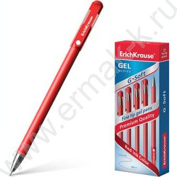 Ручка гелевая красная 0,38мм G-Soft Stick Classic | Фото 2
