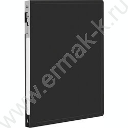 Папка с бок.пруж.скоросшивателем черная 0,5мм торц.наклейка | Фото 1