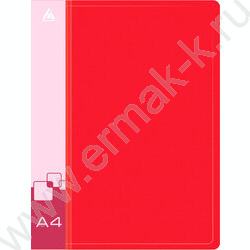 Папка с бок.прижимом красная 0,7мм карман внутренний и торцевой | Фото 2