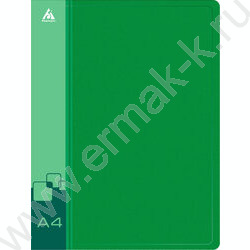 Папка с бок.прижимом зеленая 0,7мм карман внутренний и торцевой | Фото 2