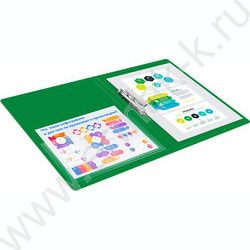 Папка с бок.прижимом зеленая 0,7мм карман внутренний и торцевой | Фото 6