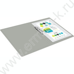 Папка с бок.прижимом серая 0,5мм торц.наклейка | Фото 5