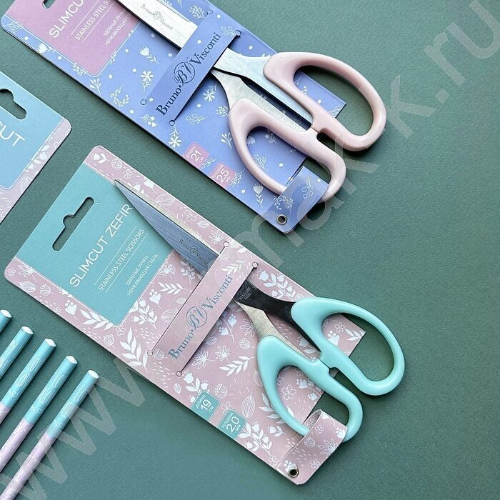 Ножницы 19см метал FlowerZefir Slimcut европодвес | Фото 4