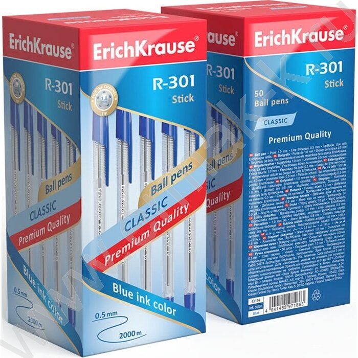 Ручка шар R-301 Stick Classic 1,0мм ШК синяя | Фото 3