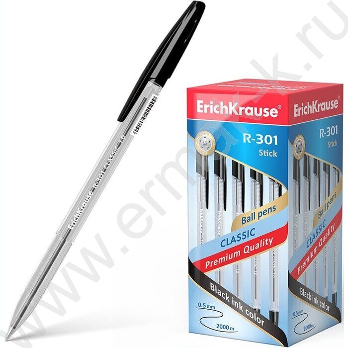 Ручка шар R-301 Stick Classic 1,0мм ШК черная | Фото 2