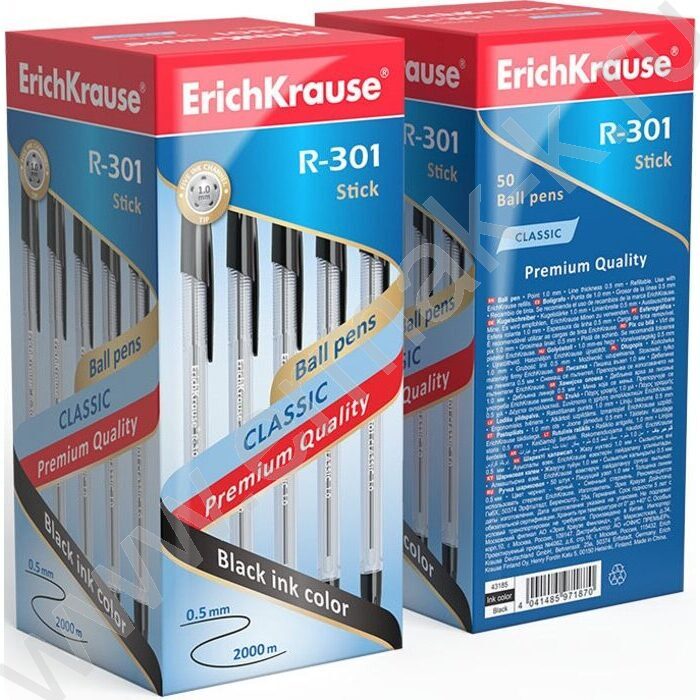 Ручка шар R-301 Stick Classic 1,0мм ШК черная | Фото 3