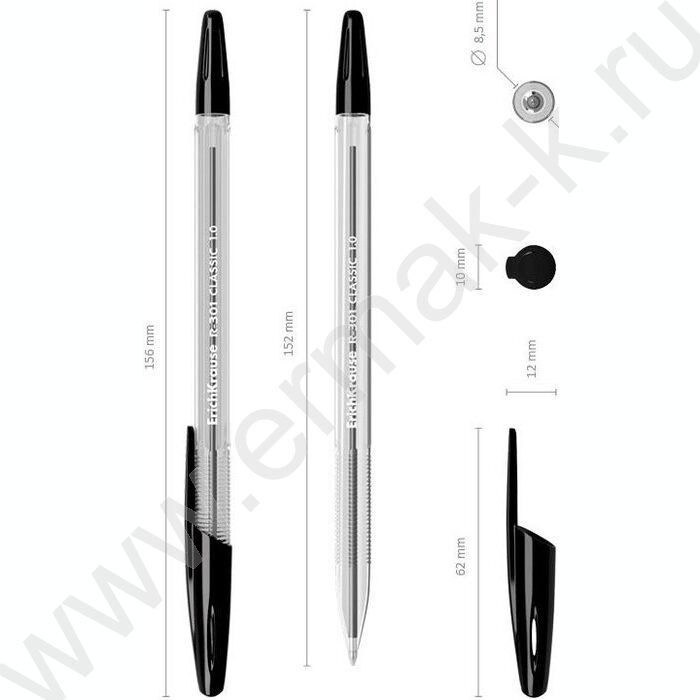 Ручка шар R-301 Stick Classic 1,0мм ШК черная | Фото 4