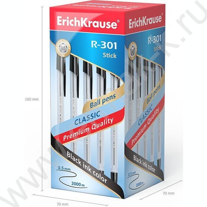 Ручка шар R-301 Stick Classic 1,0мм ШК черная | Фото 5
