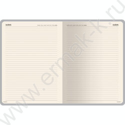 Ежедневник н/дат А4 160л Megapolis черный,70 г/кв.м, бежевая бумага  | Фото 3