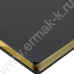 Ежедневник н/дат А4 160л Megapolis черный,70 г/кв.м, бежевая бумага  | Фото 5