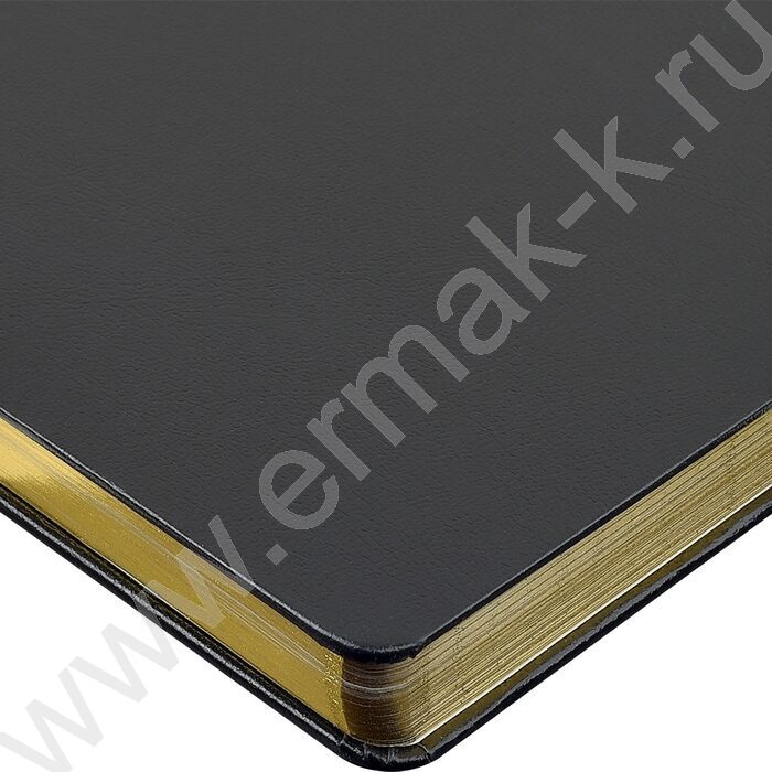 Ежедневник н/дат А4 160л Megapolis черный,70 г/кв.м, бежевая бумага  | Фото 5