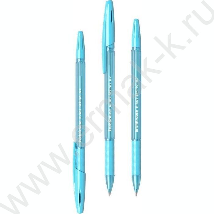 Ручка шар /набор  4шт/ R-301 Stick&Grip Spring 0,7мм, синяя | Фото 2