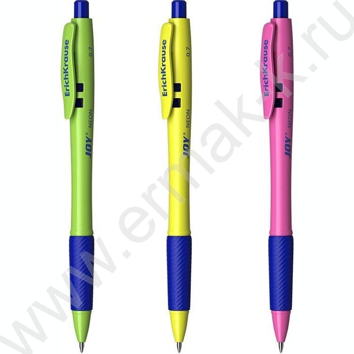 Ручка шар авт JOY® Matic&Grip Neon 0,7мм ШК синяя | Фото 1
