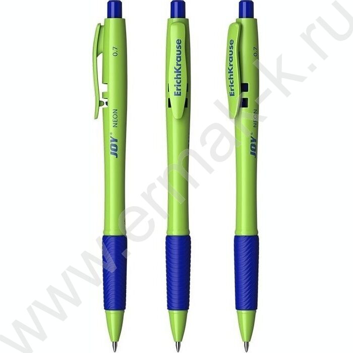 Ручка шар авт JOY® Matic&Grip Neon 0,7мм ШК синяя | Фото 2